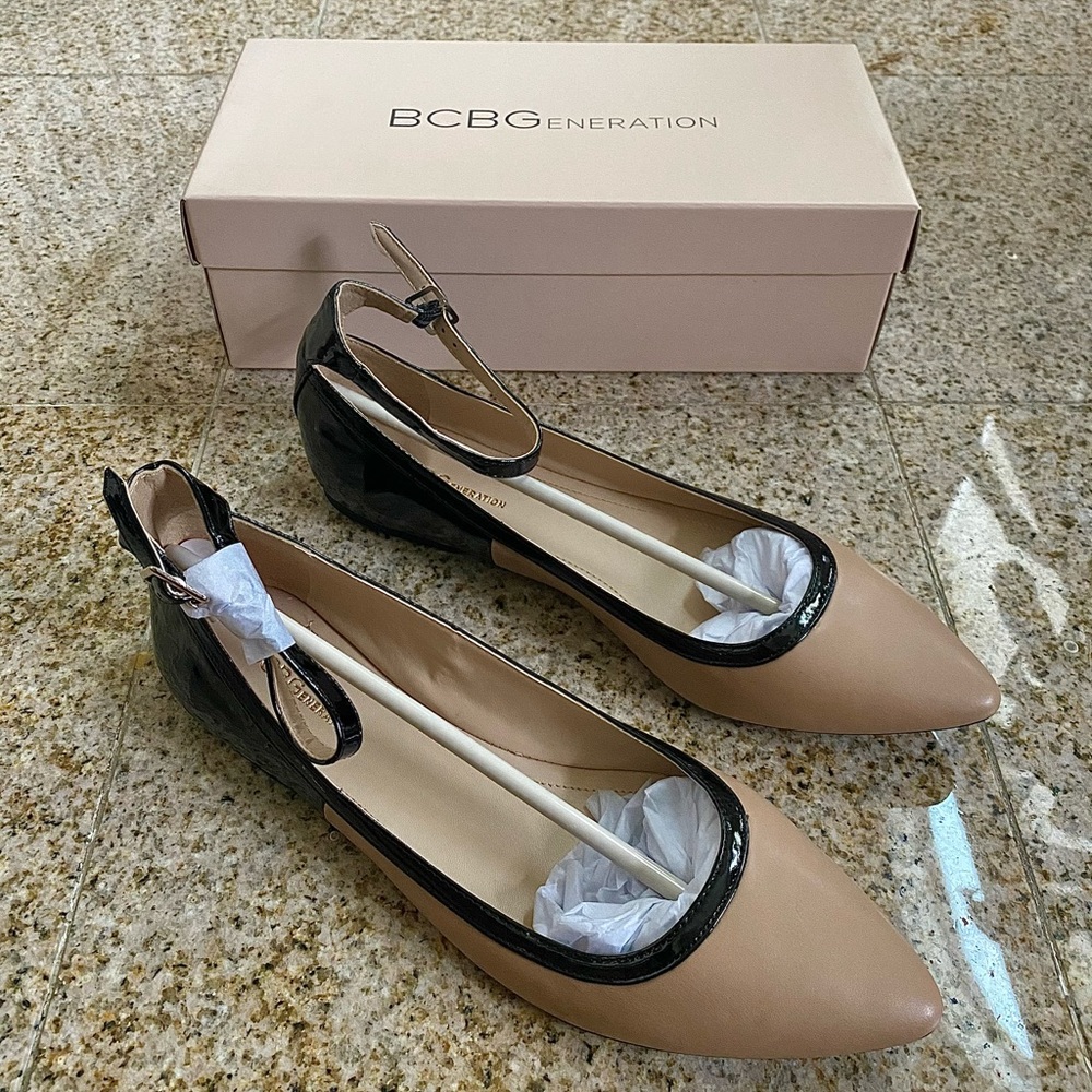 BCBG Flats with Ankle Strap